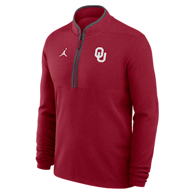 【Nike】Oklahoma Sooners Victory Jordan Zip Long-Sleeve Top Oklahoma Sooners Victory Men's Nike Dri-FIT College 1/2-Zip